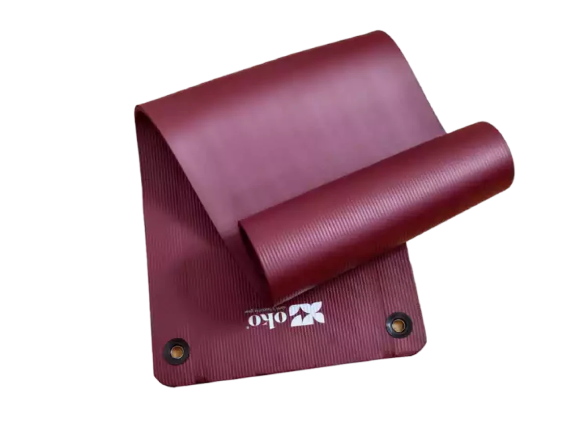 Umweltfreundliche Yogamatte (mit Ösen) - 1.5cm dick