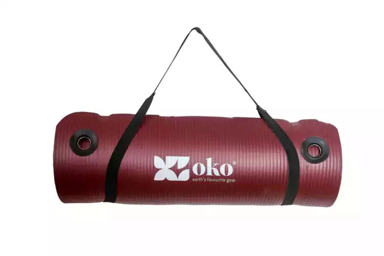 Umweltfreundliche Yogamatte (mit Ösen) - 1.5cm dick