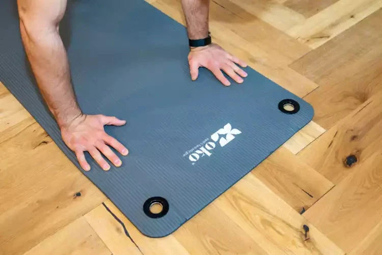 Umweltfreundliche Yogamatte (mit Ösen) - 0.8cm dick