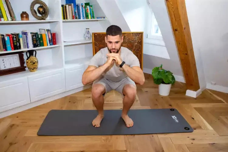 Umweltfreundliche Yogamatte (mit Ösen) - 0.8cm dick