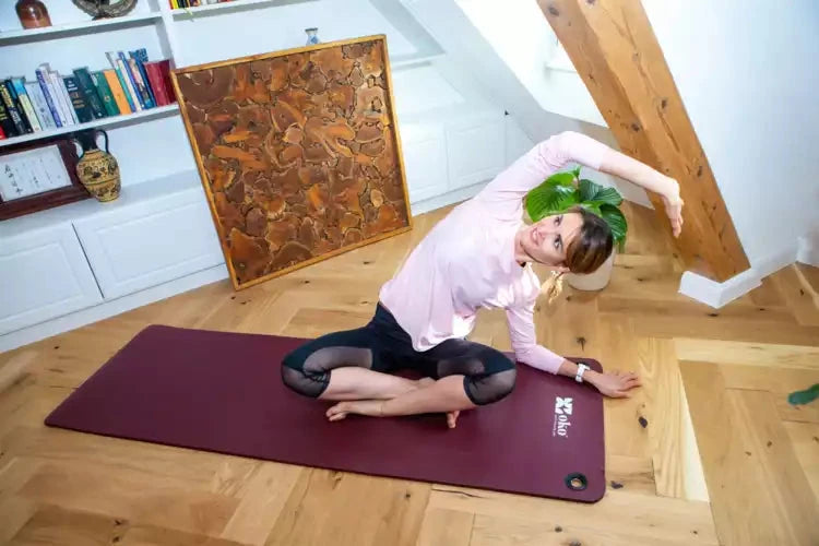 Umweltfreundliche Yogamatte (mit Ösen) - 1.5cm dick