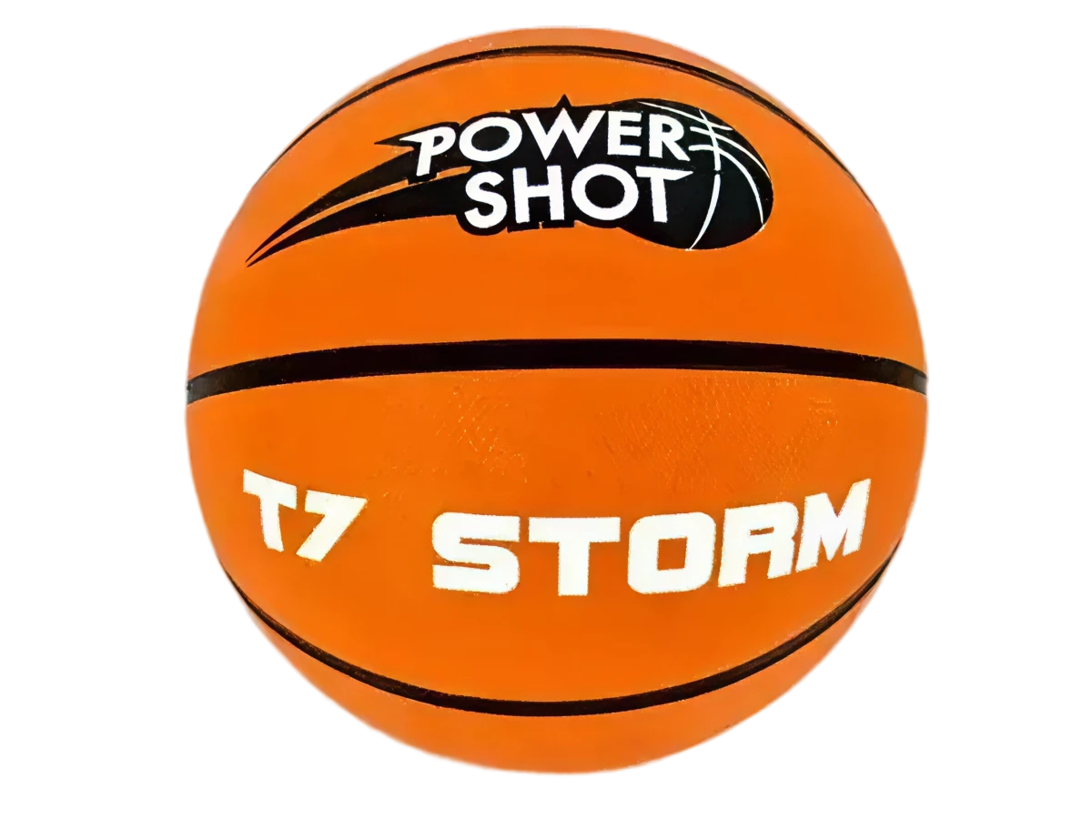 Set of 10 basketballs size 7 with free pump and storage bag Powershot