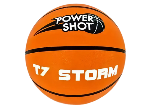 Set of 10 basketballs size 7 with free pump and storage bag Powershot