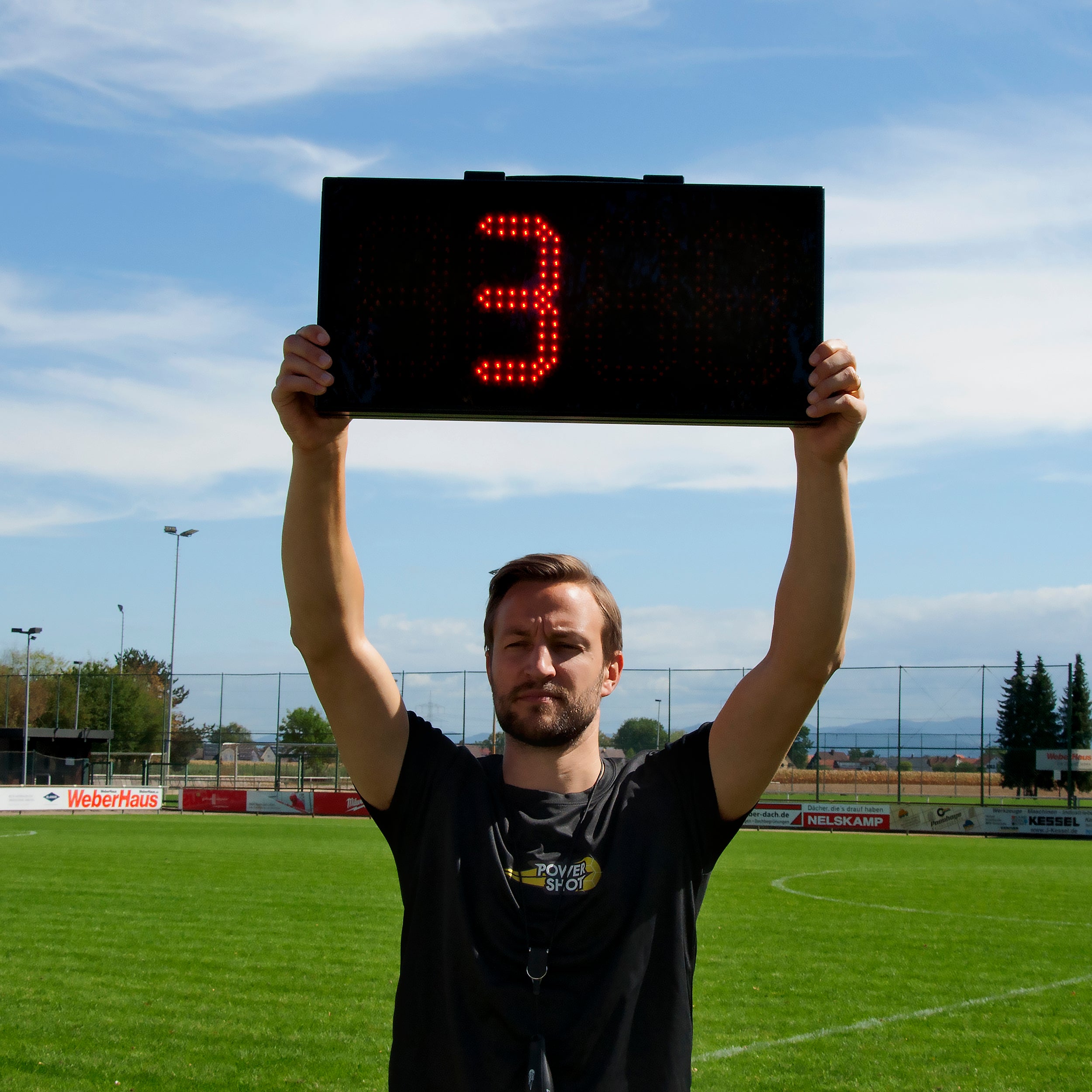 Elektronische Spielerwechseltafel