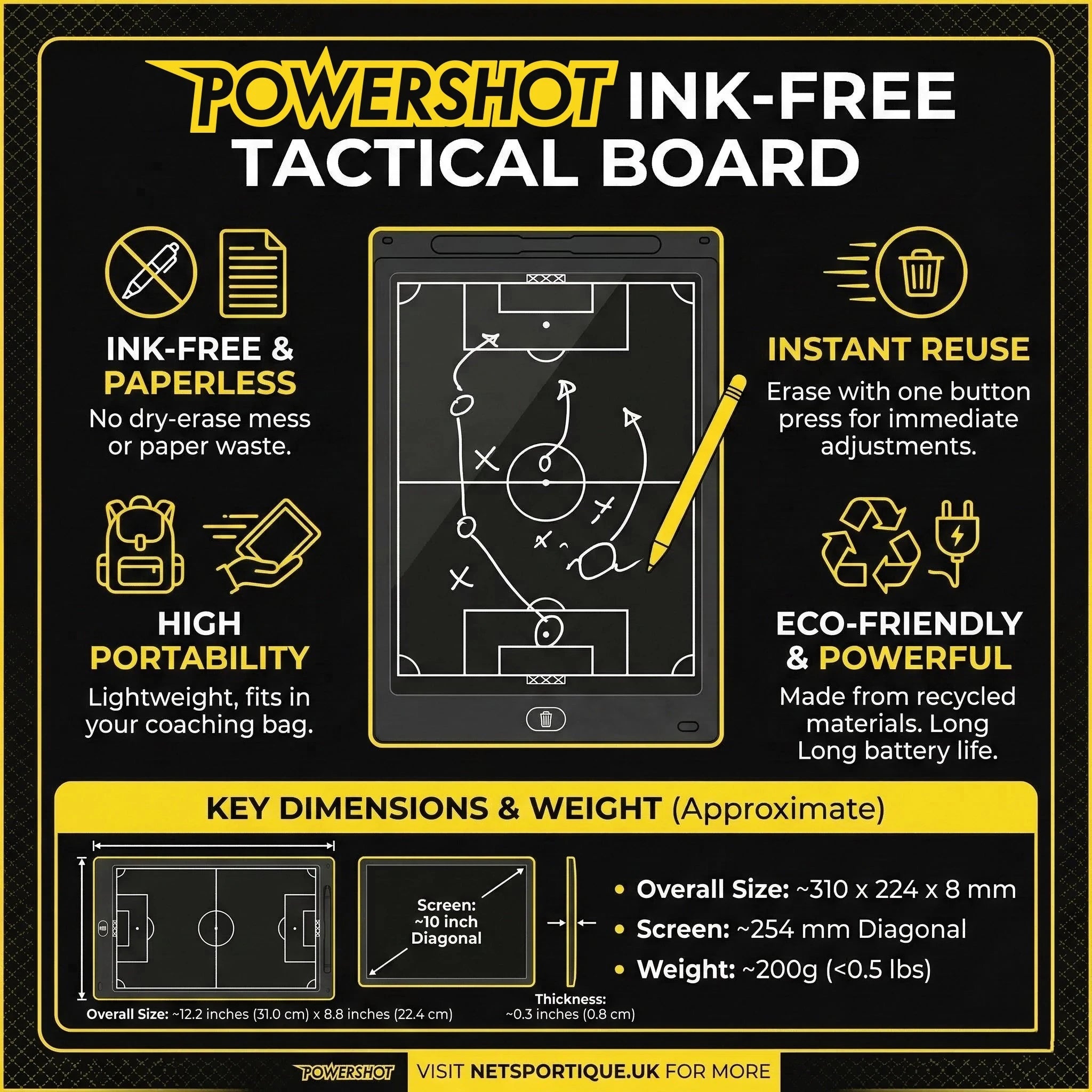Football tactical board ink free Powershot