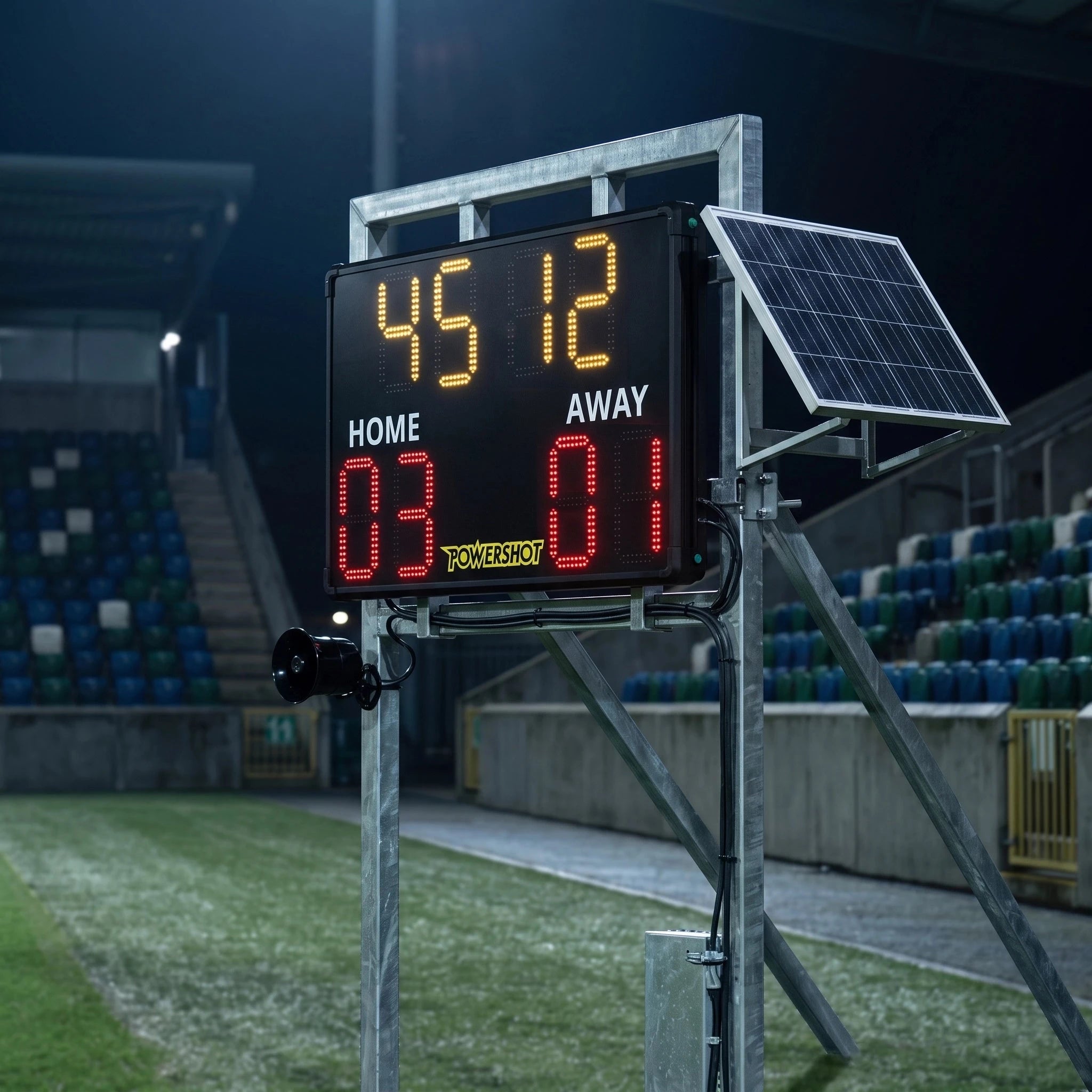 Innovative Outdoor-Fußball-Anzeigetafel – 110 cm x 70 cm x 7 cm