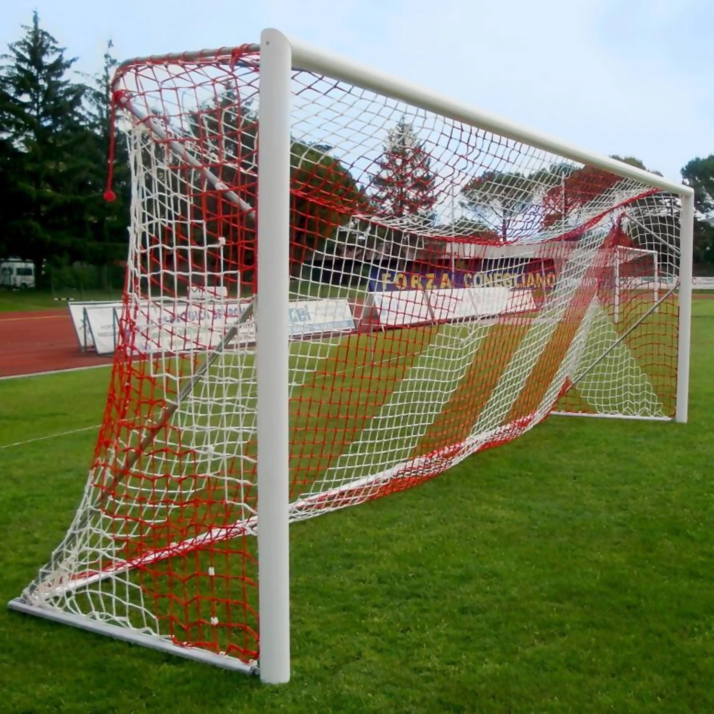 Full-Size Transportable Aluminium Football Goal - 7.32m x 2.44m Powershot