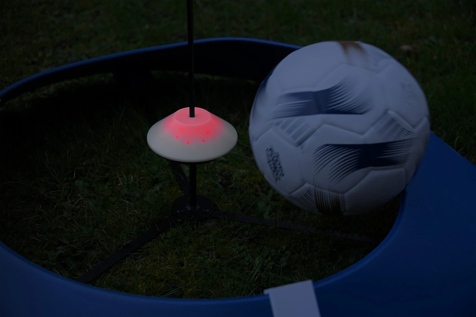 Set aus 3 FOOT GOLF-Zielen mit leuchtenden Zielen