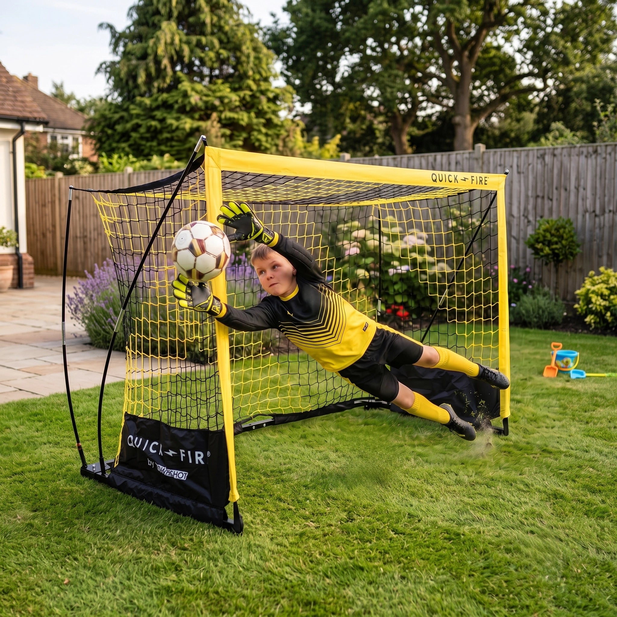 QuickFire® Fußballtor 1,5 X 0,9m - Freistehendes Tor