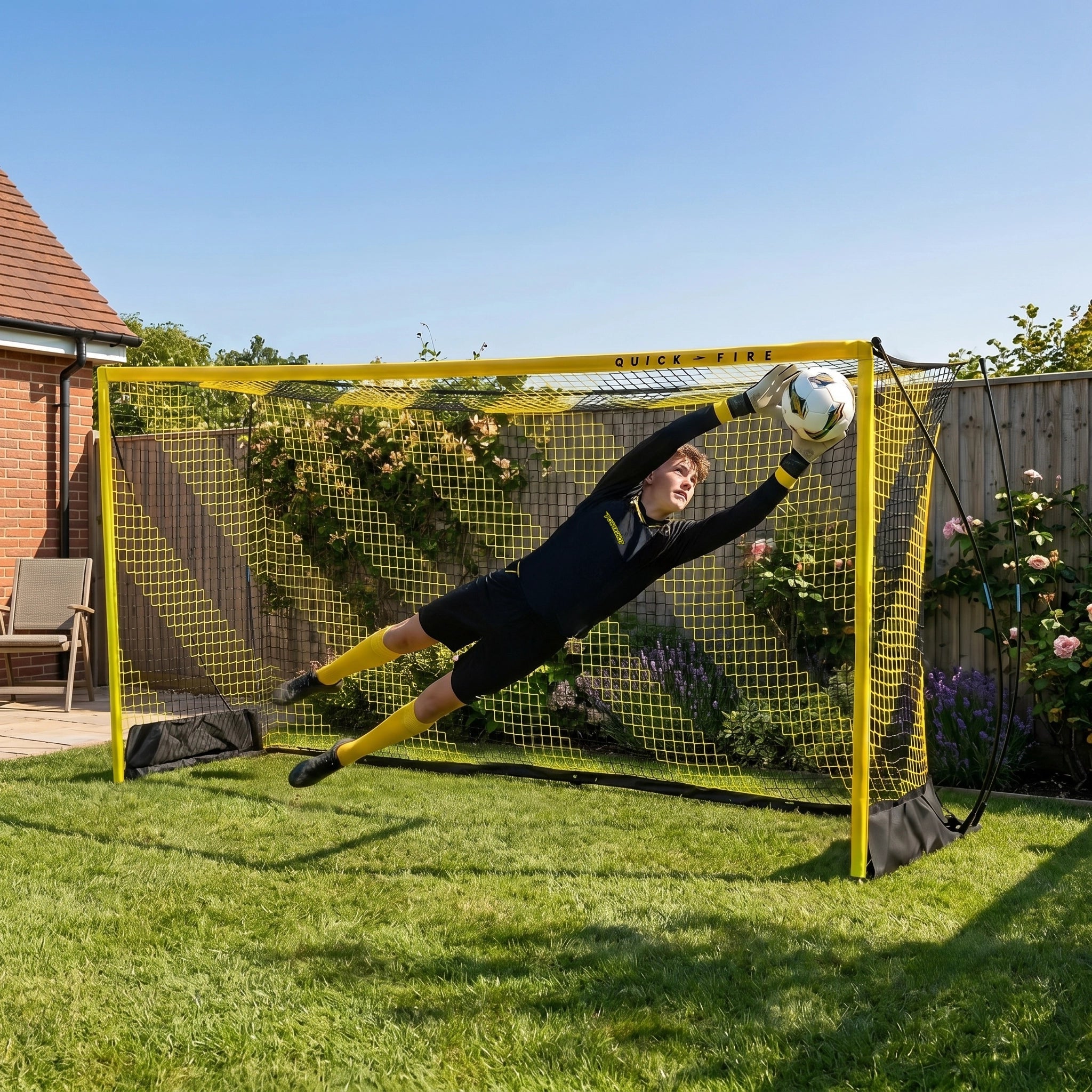 QuickFire® Fußballtor 3,6 x 1,8m - Freistehendes Tor