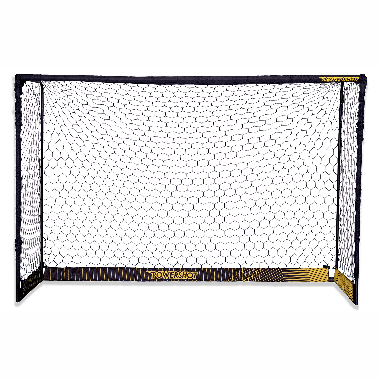 Black steel football goal - 3m x 2m Powershot