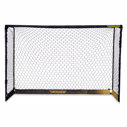 Black steel football goal - 3m x 2m Powershot