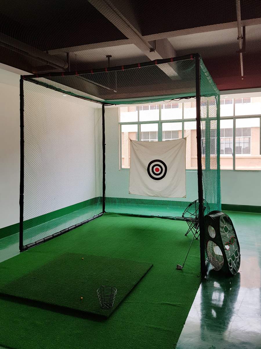 Golfkäfig 3 x 3 x 3 m - Inklusive Zielscheibe/Schaumstoff/Schutzweste.