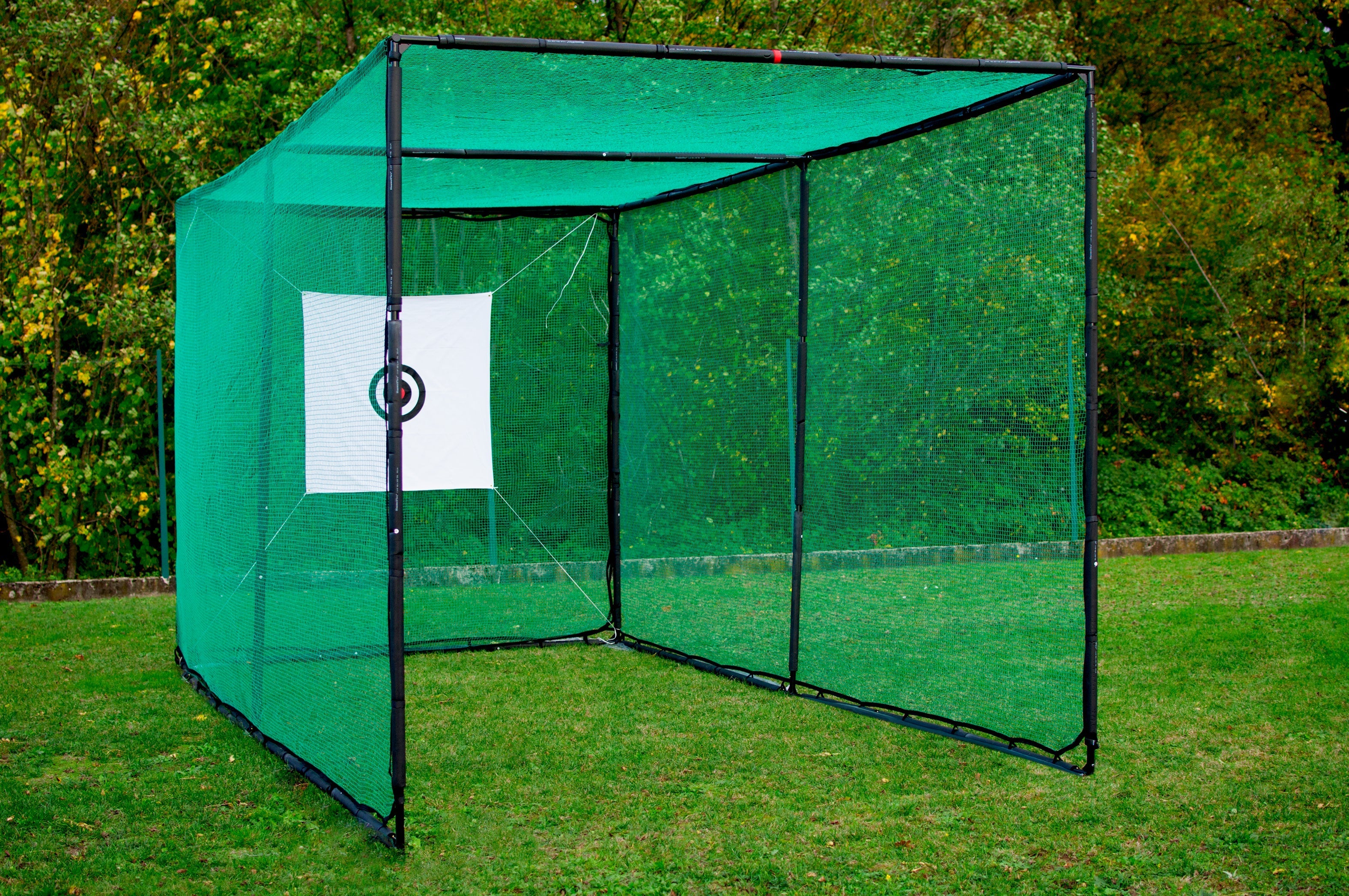 Golfkäfig - Struktur und Netz 6 x 3 x 3 m - Inklusive Präzisionszielscheibe