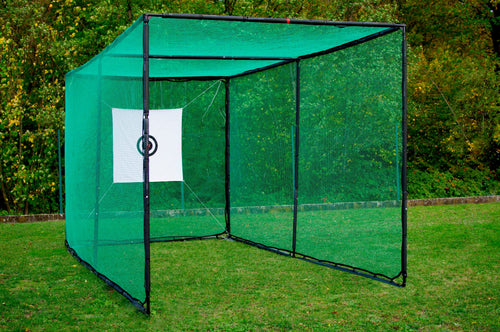 Golfkäfig - Struktur und Netz 6 x 3 x 3 m - Inklusive Präzisionszielscheibe