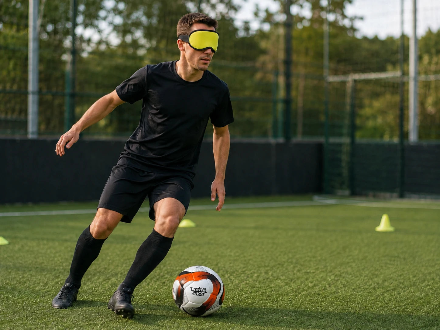 Set mit 12 Blackout-Augenbinden für Blindenfußball