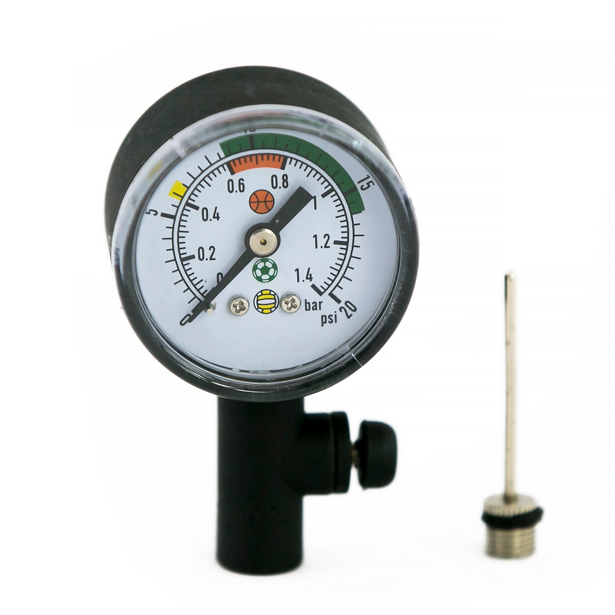 Manometer mit integrierter Nadel