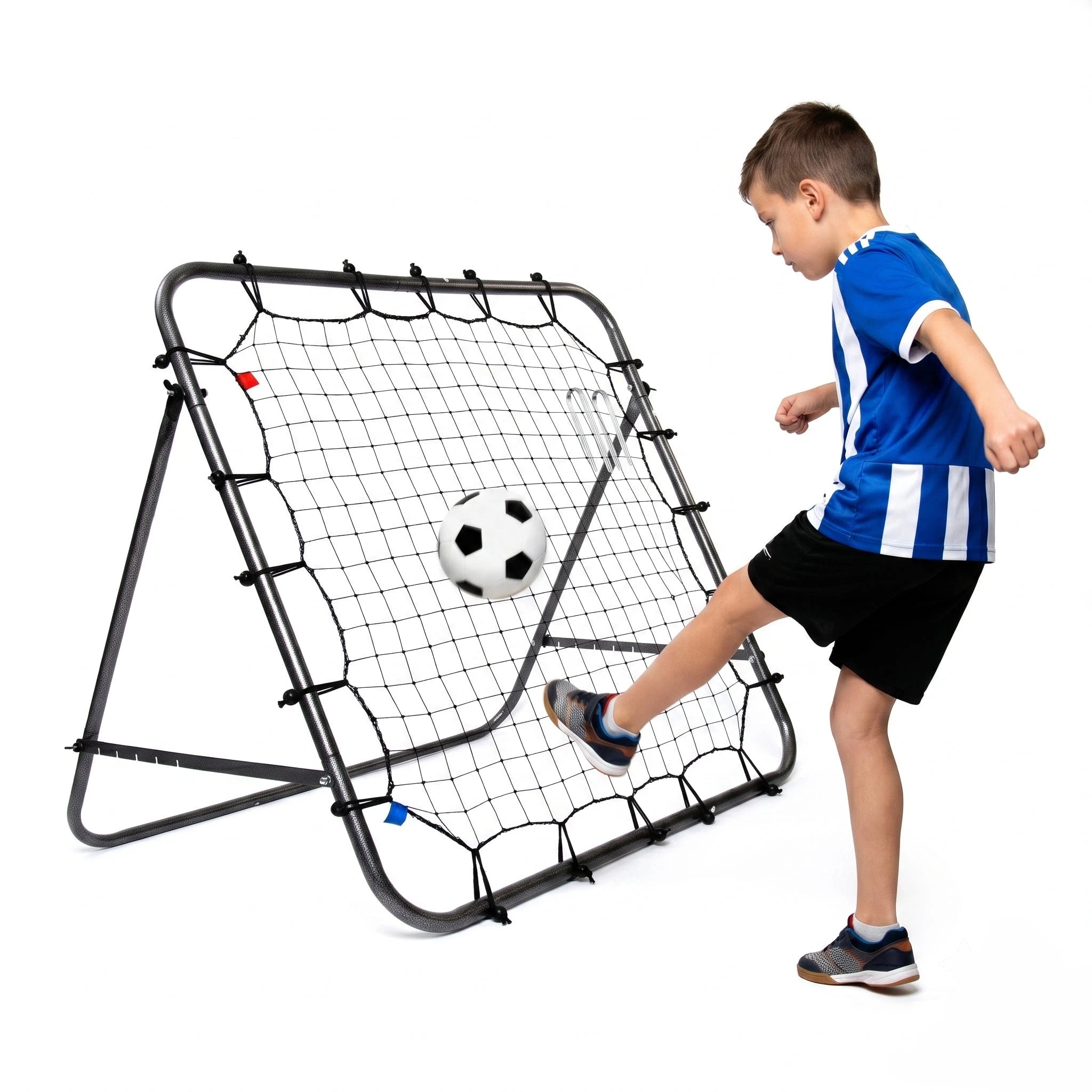 Rückprallnetz mit Ball und Pumpe