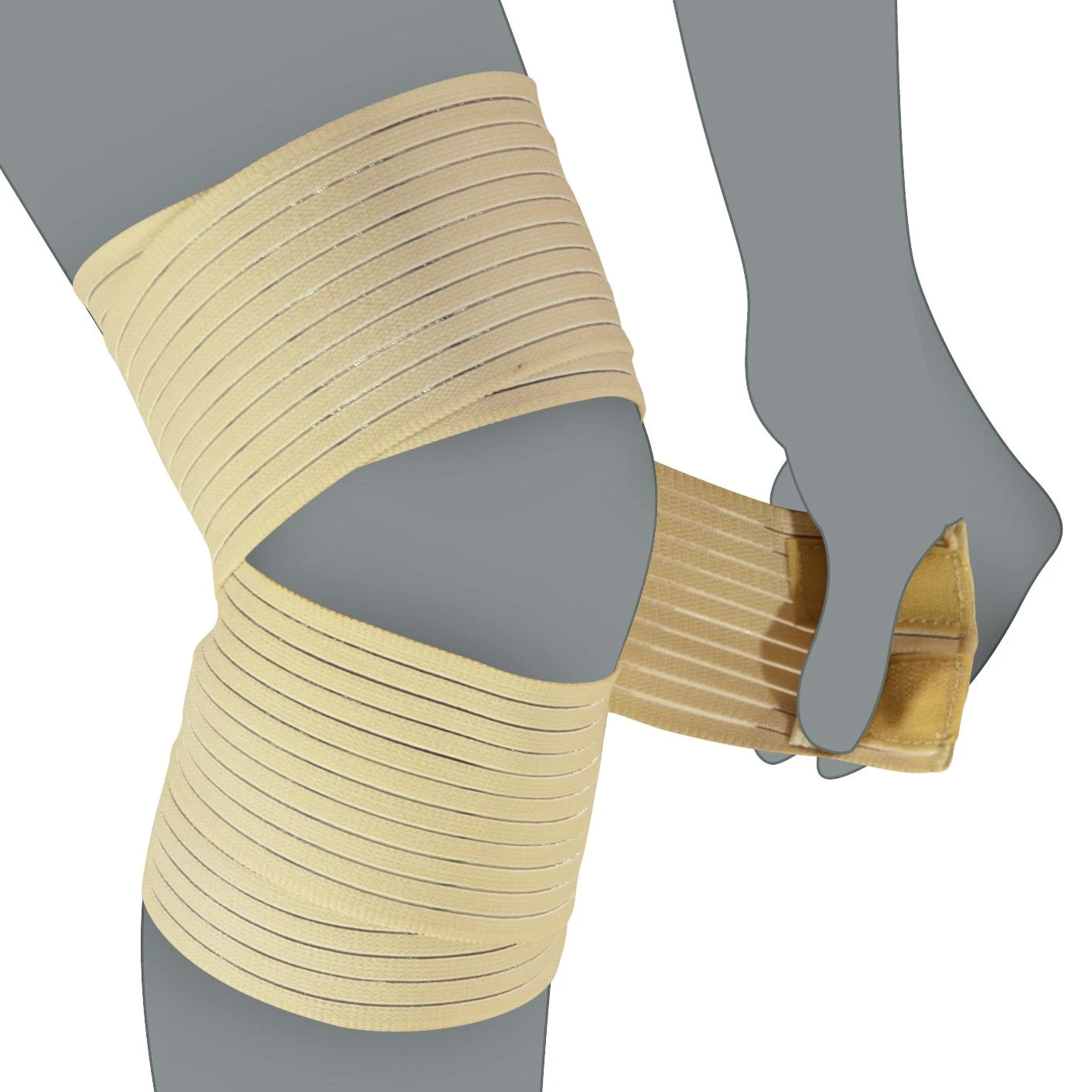 Kniebandage zur Unterstützung des Knies