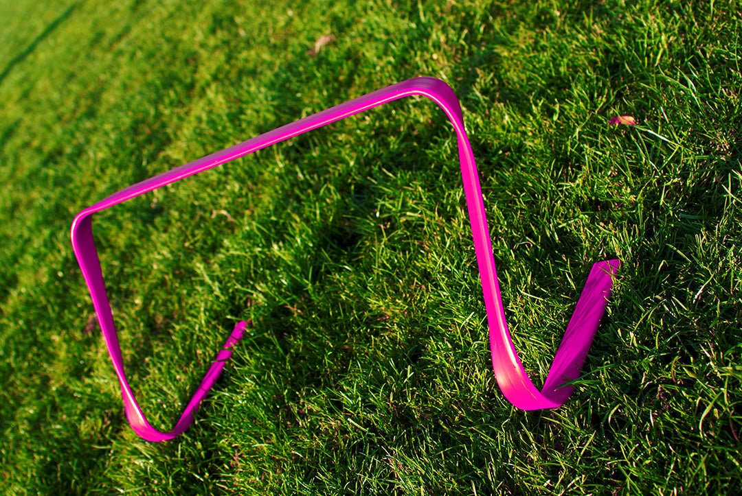 Flat hurdle 9" red