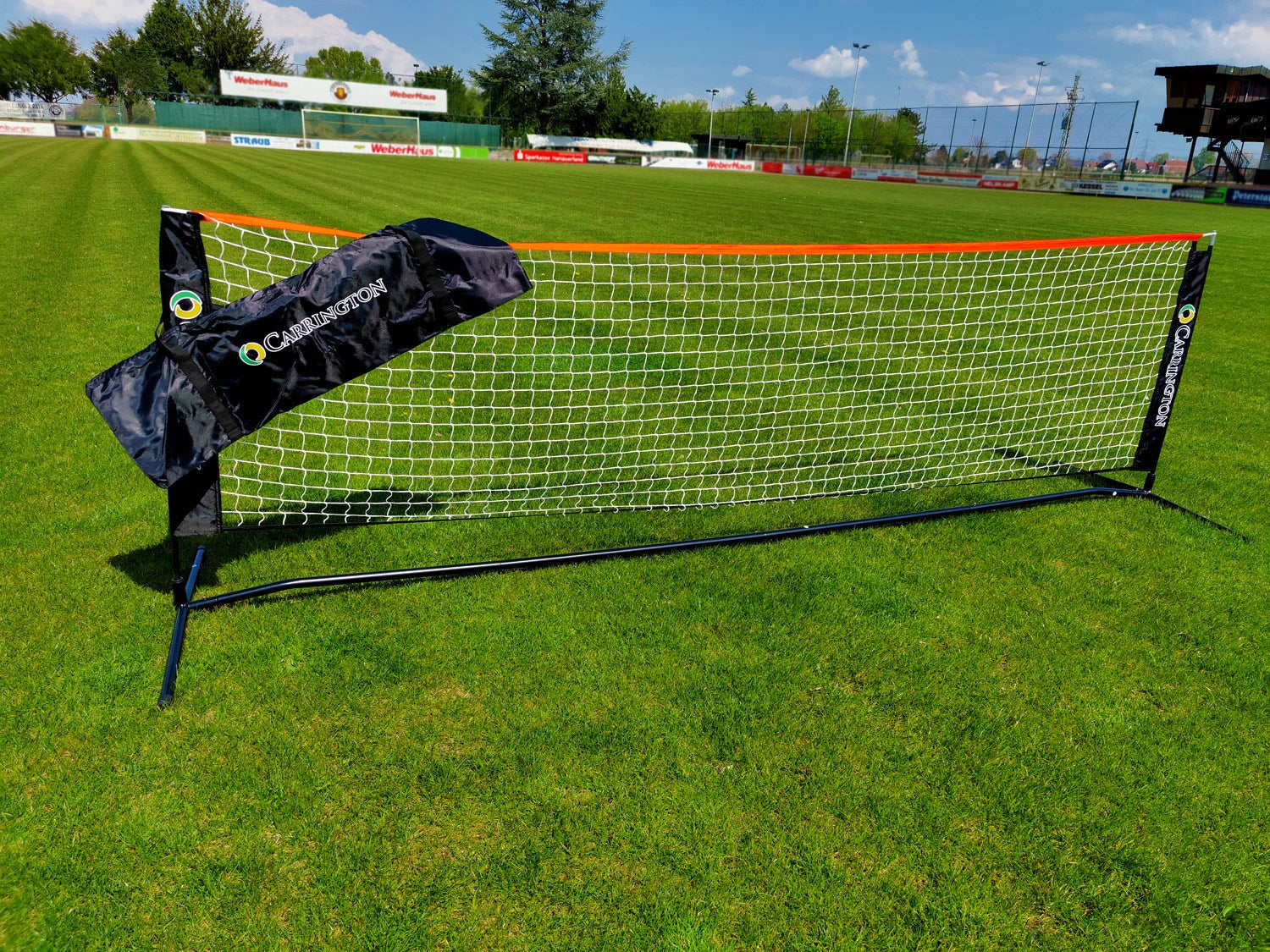 Tennis kit posts and net with carrying bag - 3m Carrington