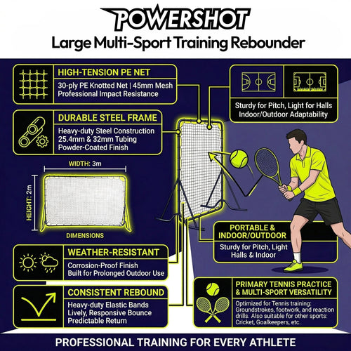 Large Multi-Sport Training Rebounder – 3m x 2m Powershot