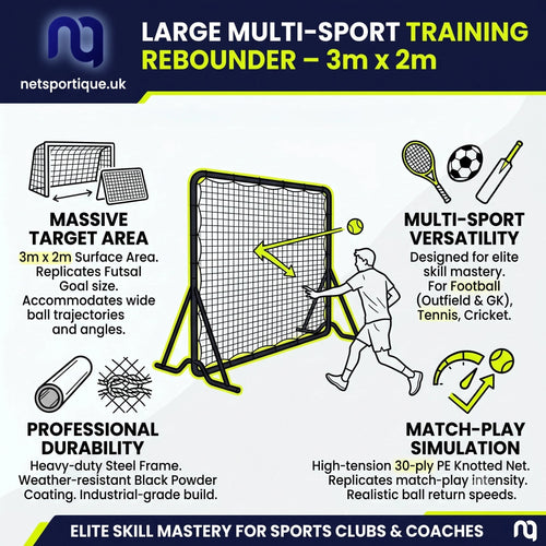 Großer Multi-Sport Trainings-Rebounder – 3m x 2m
