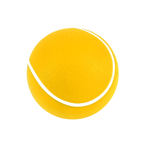 TENNISBALL AUS SCHAUMSTOFF 6.3CM, GELB UND WEISS