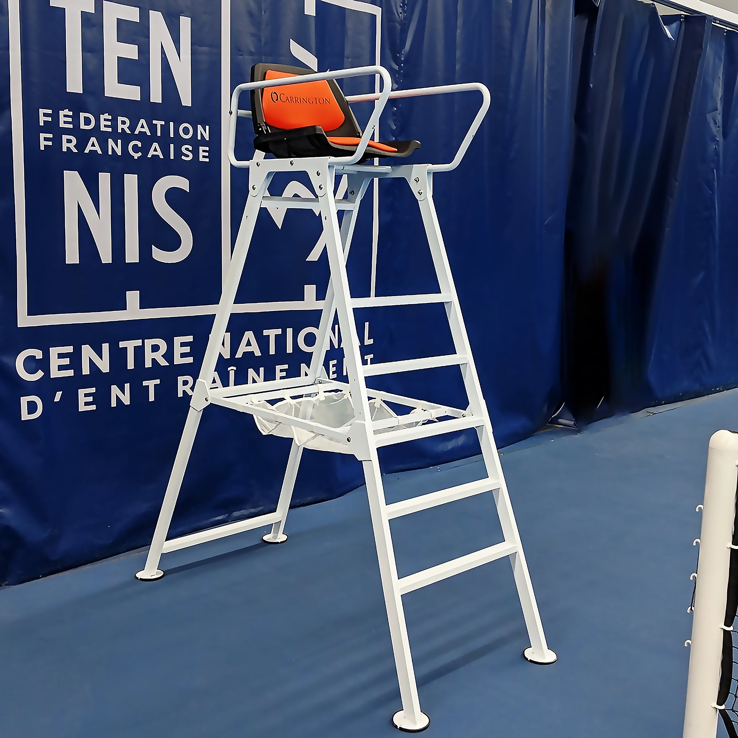 Tennis Schiedrichterstuhl in ALU-Weiss