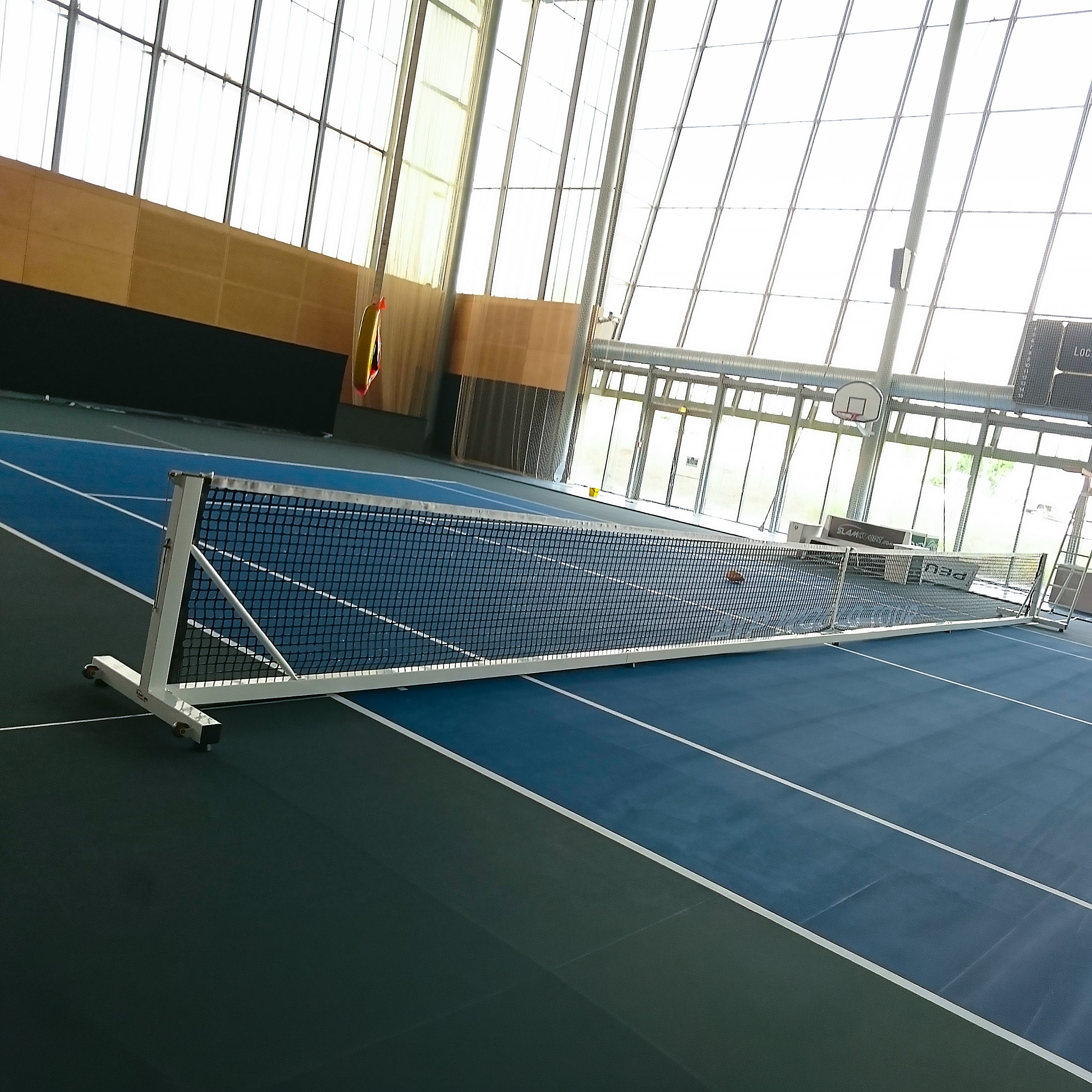 Tennisanlage PROFI aus Stahl - transportabel - 12,80m