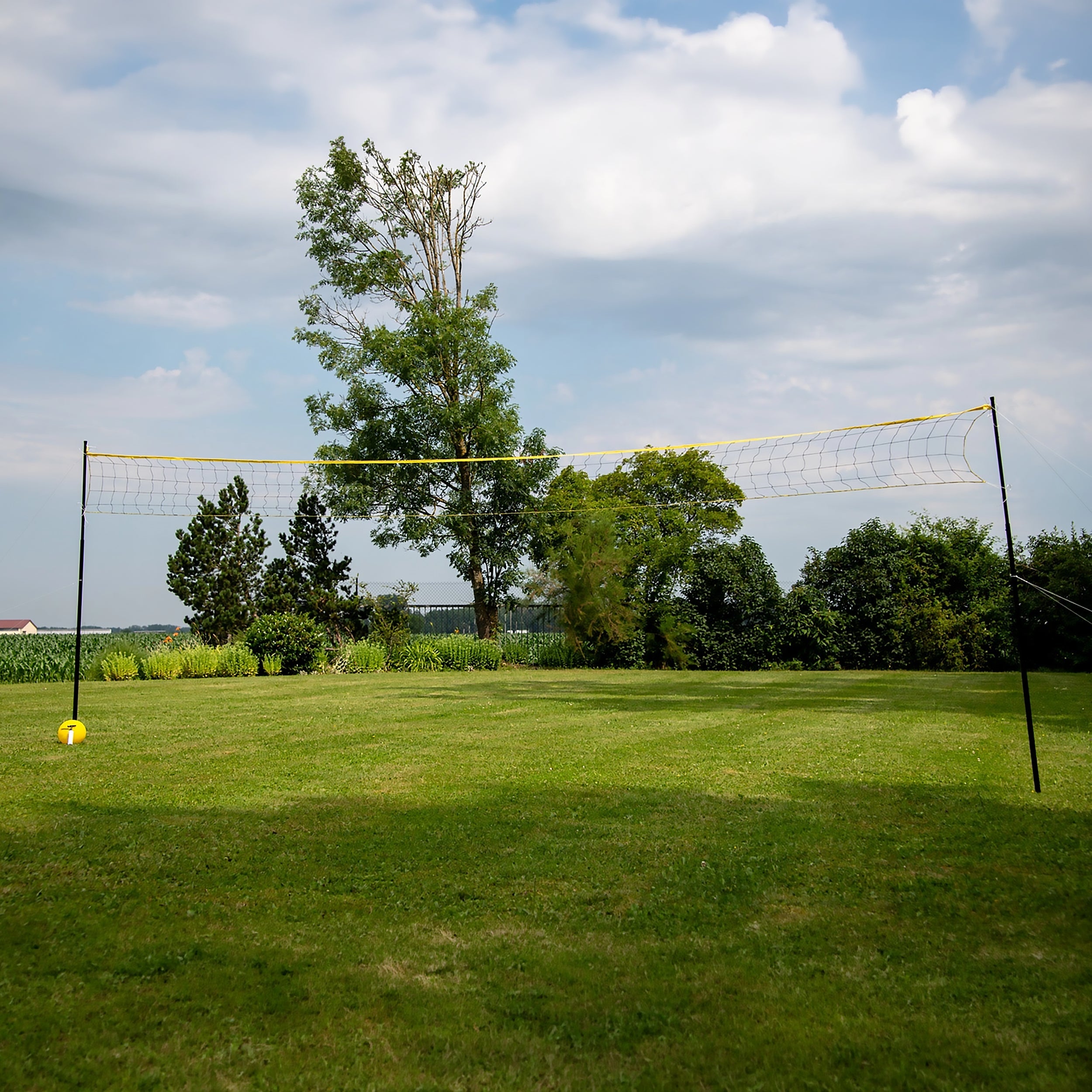 Volleyball-Set 6m - Mit Pfosten, Netz, Ball und Pumpe