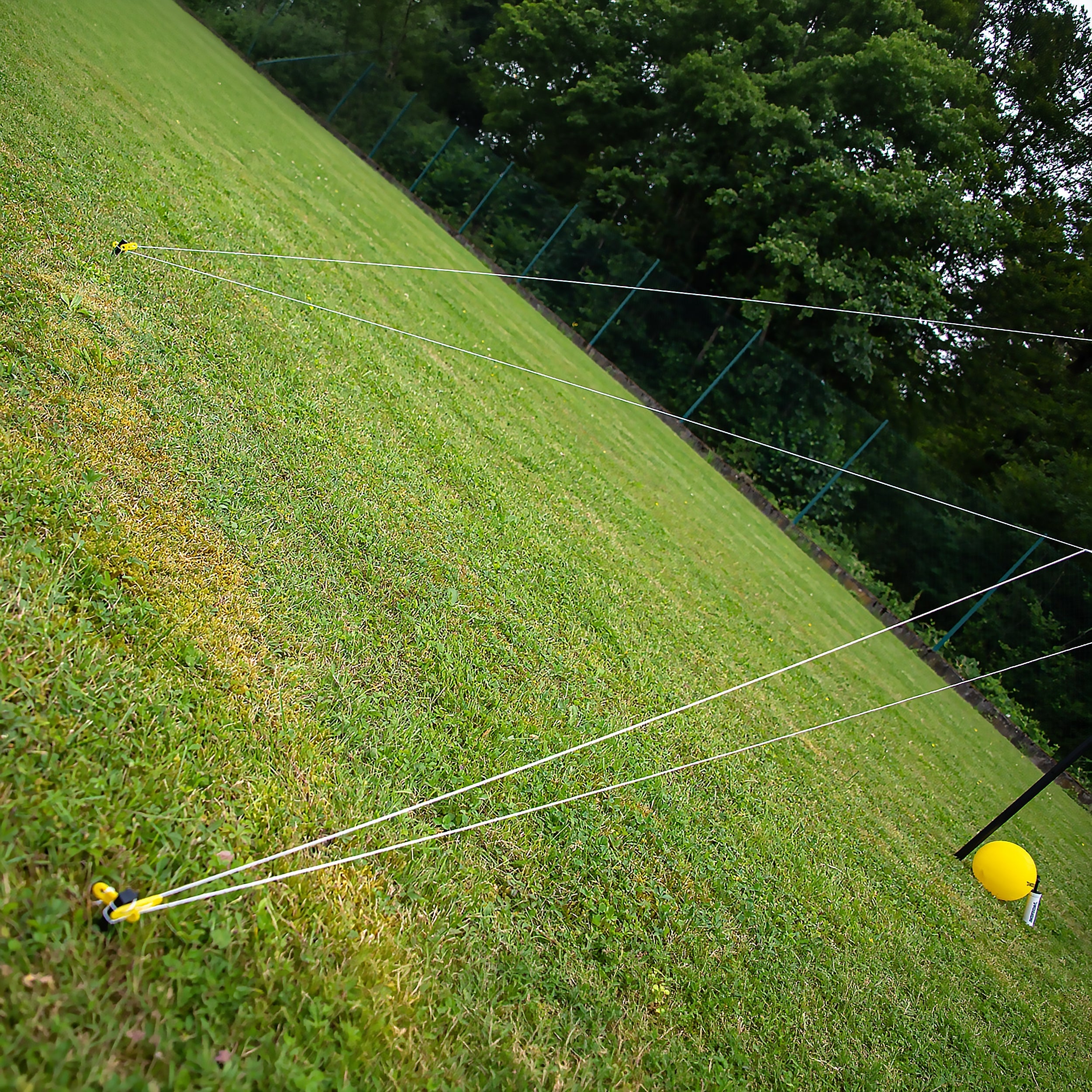 Volleyball-Set 6m - Mit Pfosten, Netz, Ball und Pumpe