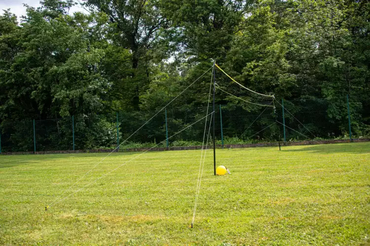 Volleyball-Set 6m - Mit Pfosten, Netz, Ball und Pumpe