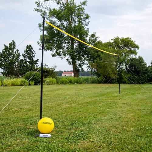 Volleyball-Set 6m - Mit Pfosten, Netz, Ball und Pumpe