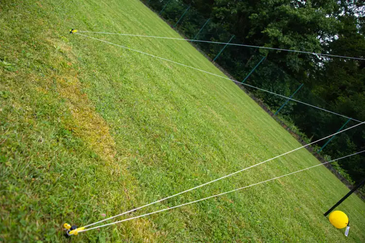 Volleyball-Set 6m - Mit Pfosten, Netz, Ball und Pumpe