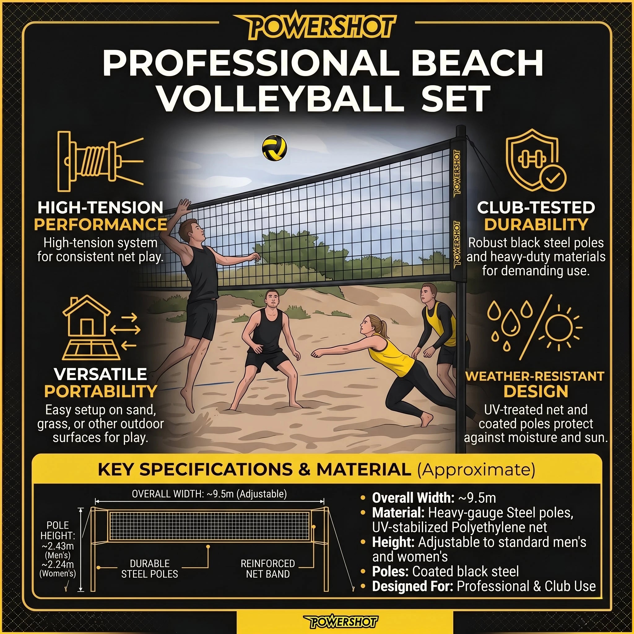 Set Volleyball PRO