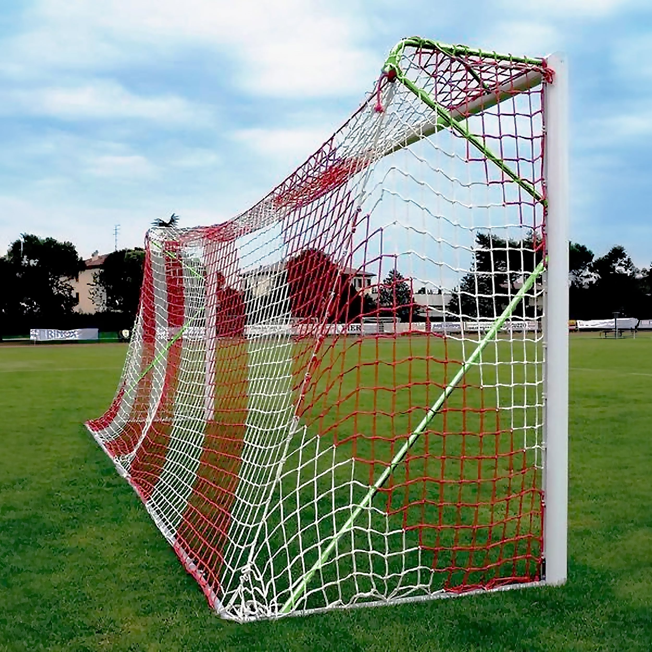 Transportable professional 11-a-side football goal aluminium - 7.32m x 2.44m with net Powershot