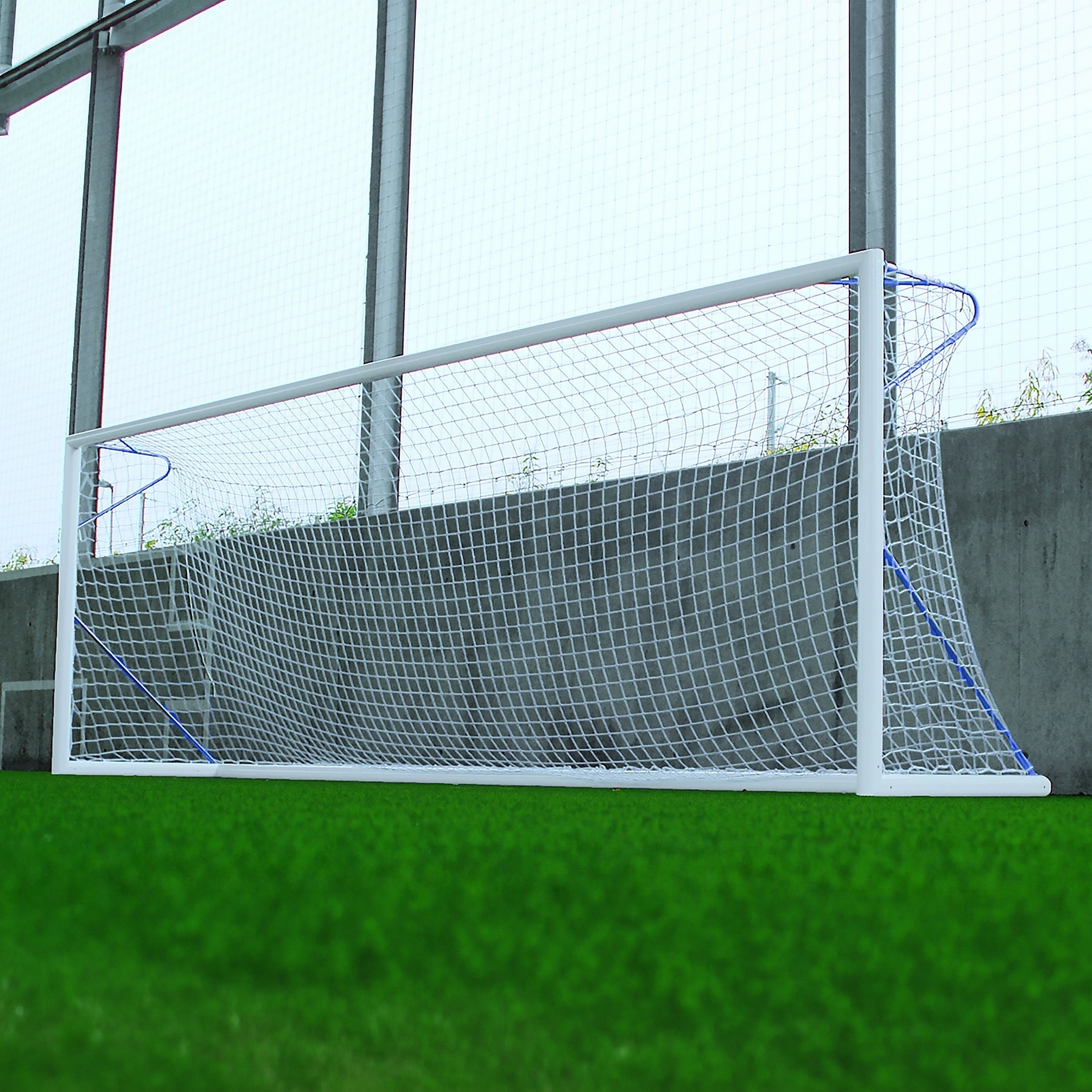 8 a side football goal transportable aluminium - 6 m x 2.1 m Ø80 mm Powershot