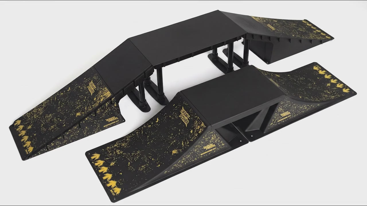 Set aus modularen Mini-Skaterrampen - 6 Konfigurationen