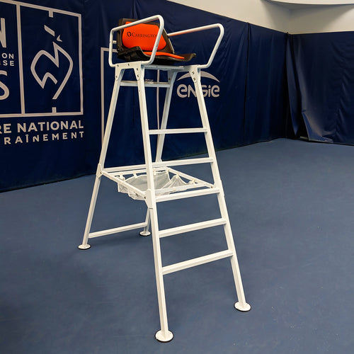 Tennis Schiedrichterstuhl in ALU-Weiss