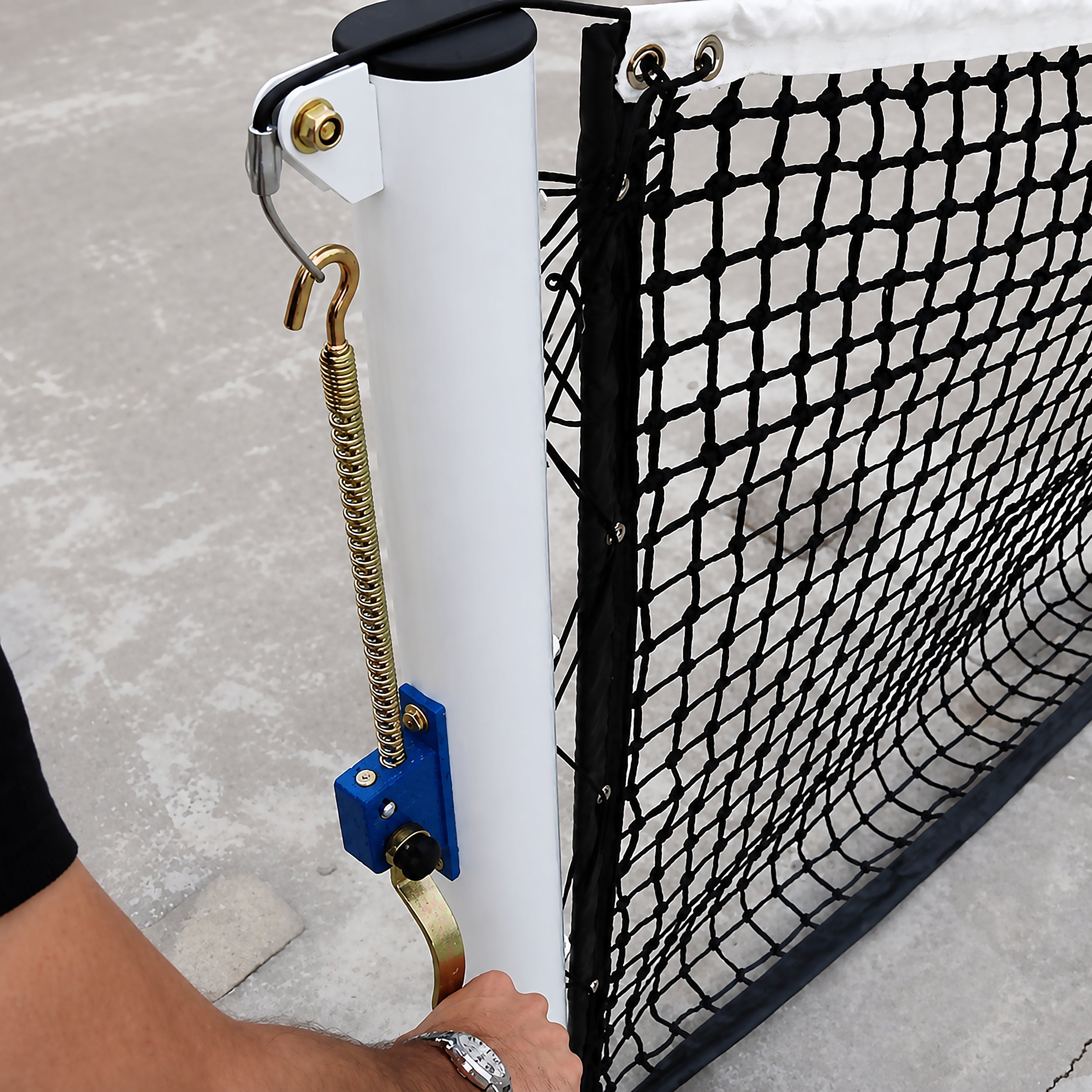 Tennisanlage PROFI aus Stahl - transportabel - 12,80m